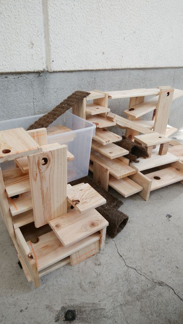 ハムスター用ケージセット　別荘　ワープゾーン　踏み台　隠れ場　アスレチック