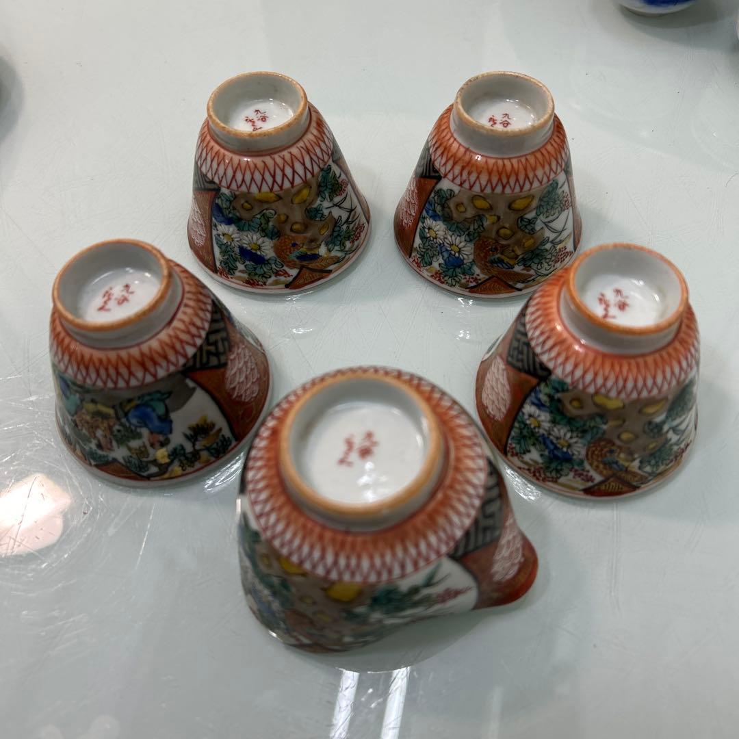 ☆九谷焼煎茶器　古鈴　茶櫃　茶托　酒器☆