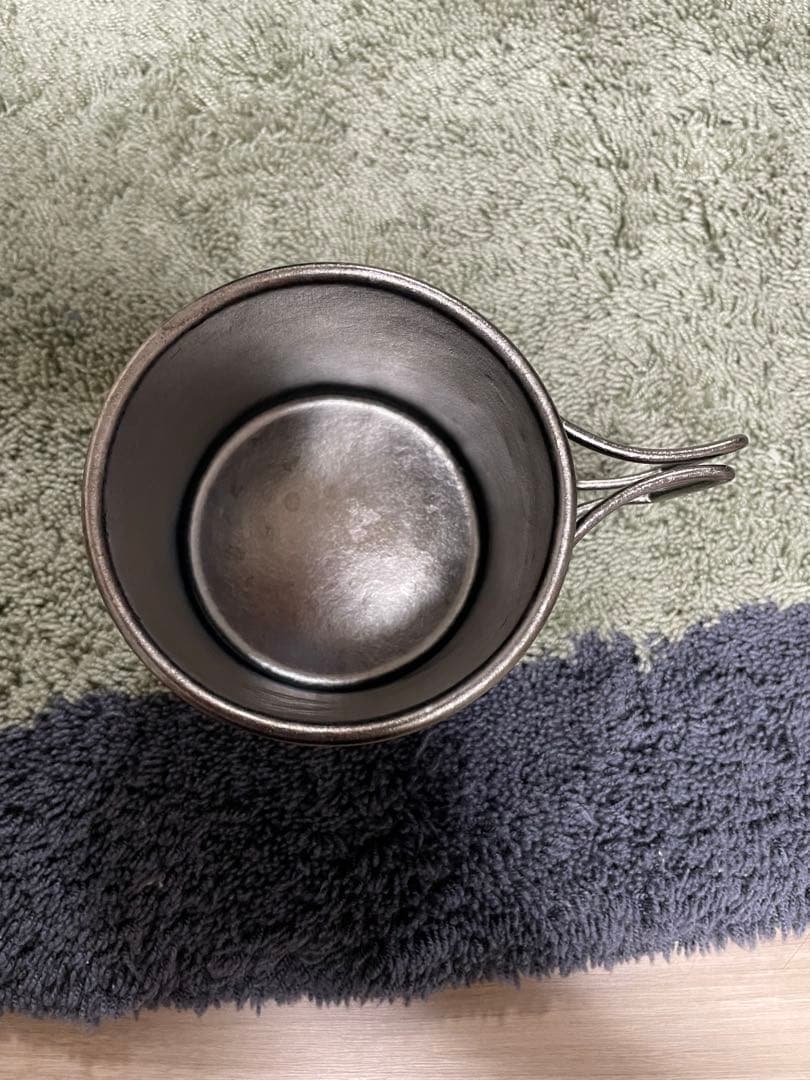 【美品】BLACKISHGEAR ブラックチタンマグカップ 350ml