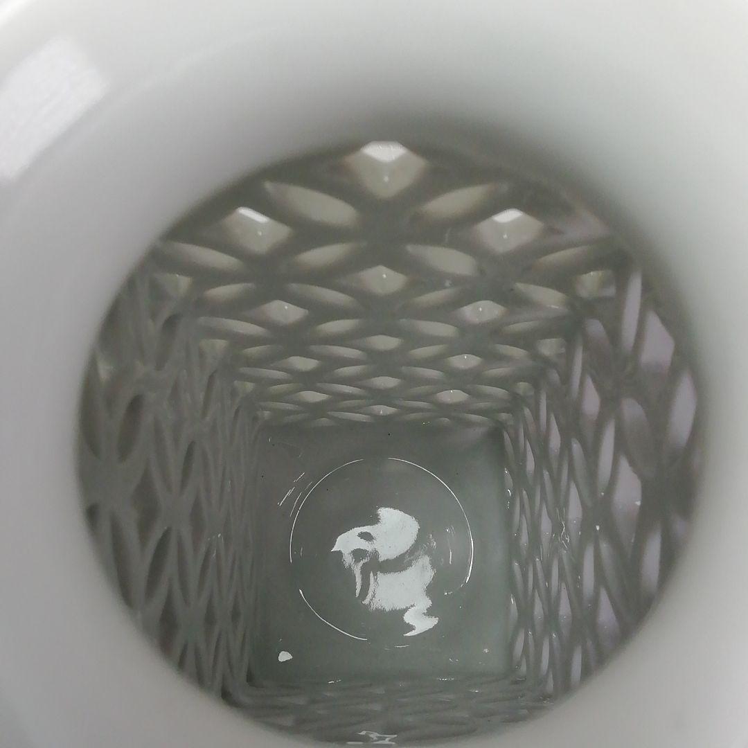 Ｓ５５１　皆具　『平戸焼』『白磁　七宝透　皆具』『十三代　横石嘉助作』　共箱