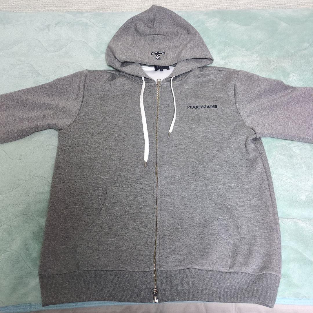 PEARLY GATES グレー フルジップフーディ