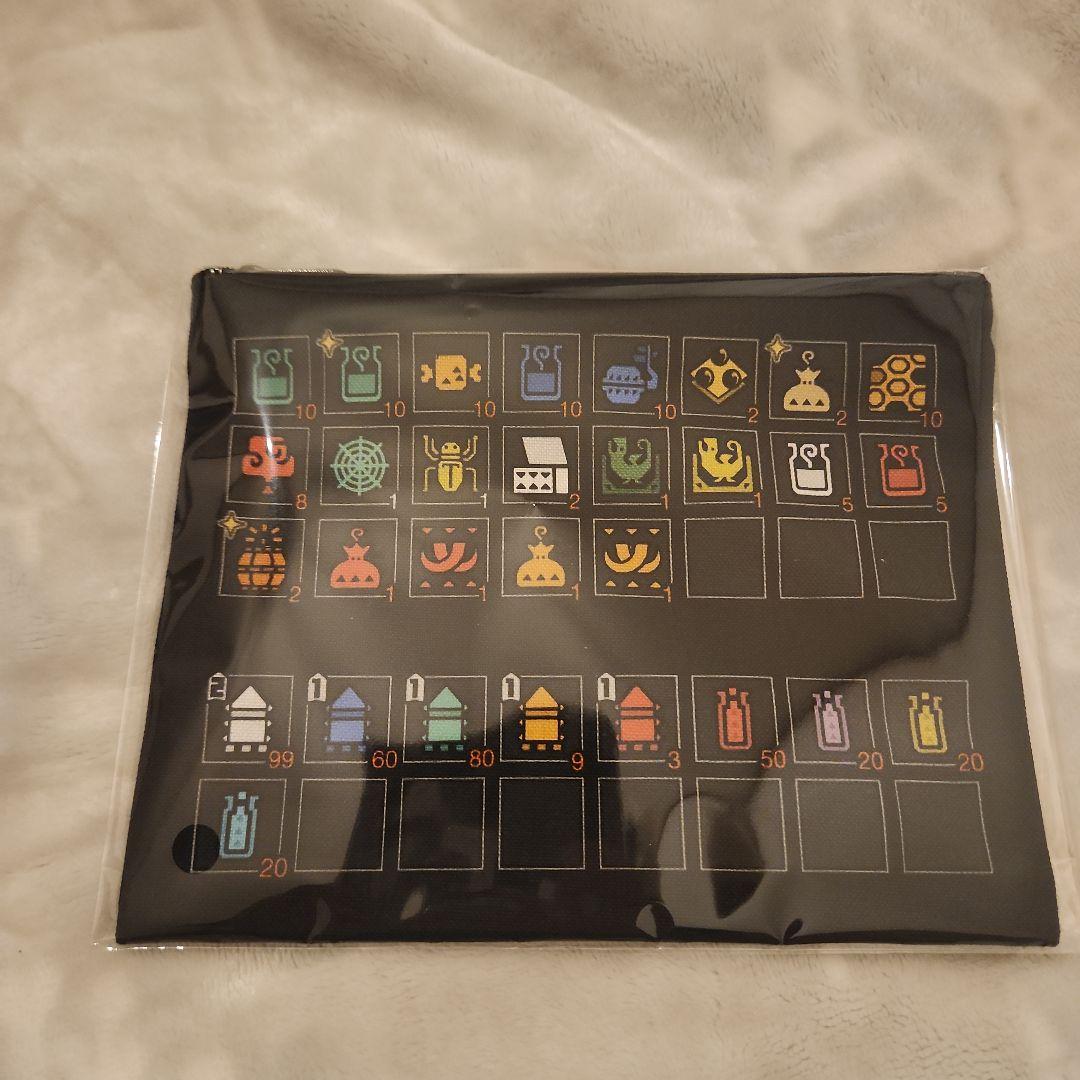 モンハン２０周年大狩猟展　手拭い　ポーチ　セット