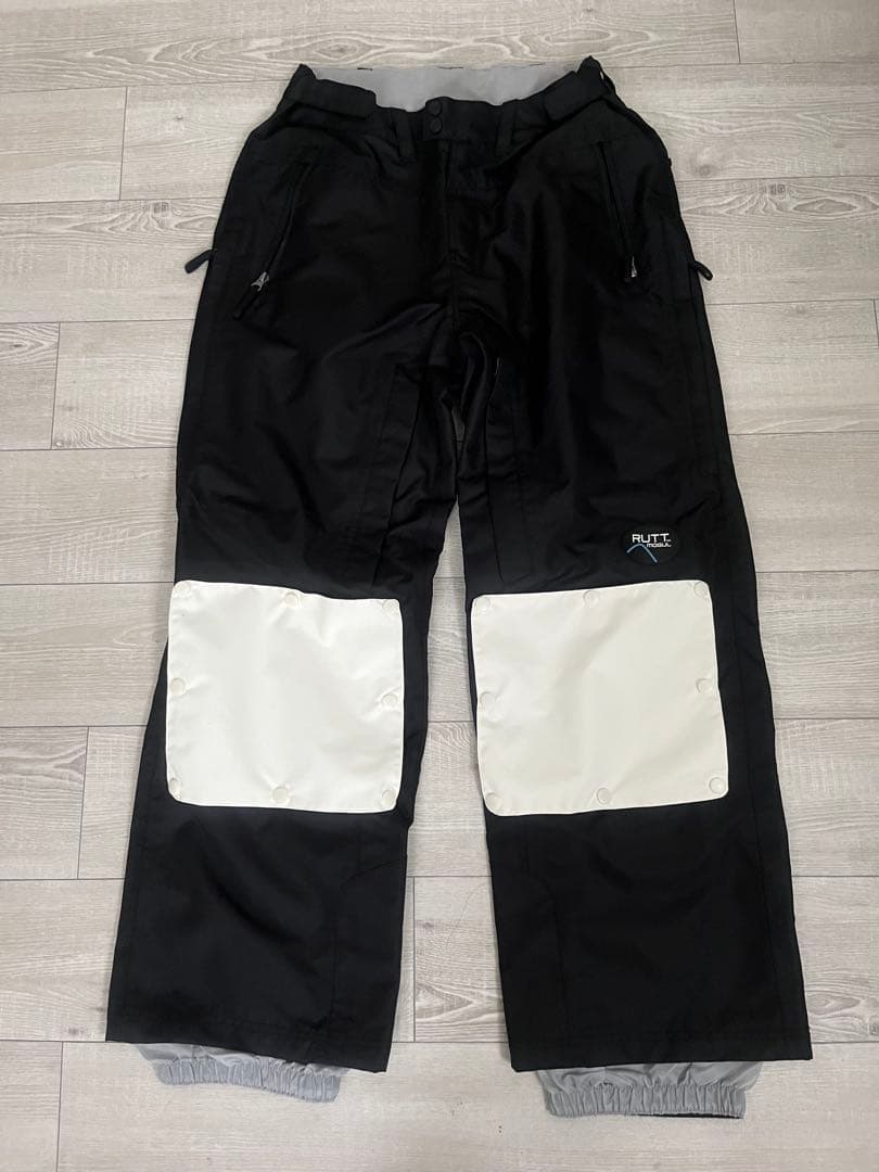 RUTT MOGUL スキーウェア モーグルパンツ M ブラック 膝当て付き