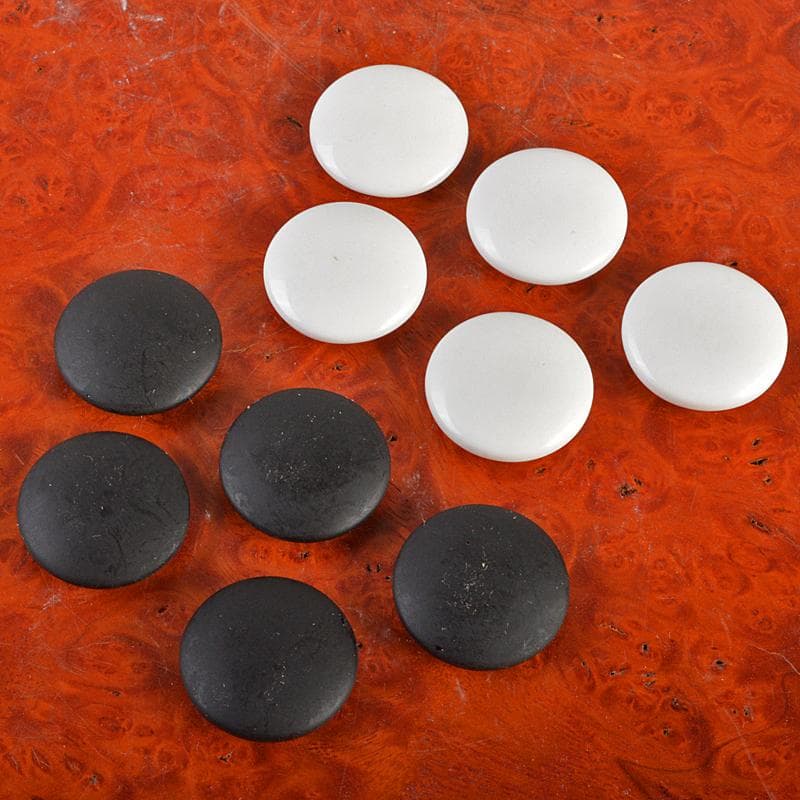 囲碁　生駒碁盤　足付　碁笥　硬質ガラス製碁石　一式　未使用品　C　R7287B