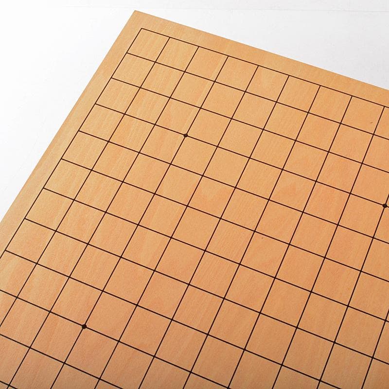 囲碁　生駒碁盤　足付　碁笥　硬質ガラス製碁石　一式　未使用品　C　R7287B