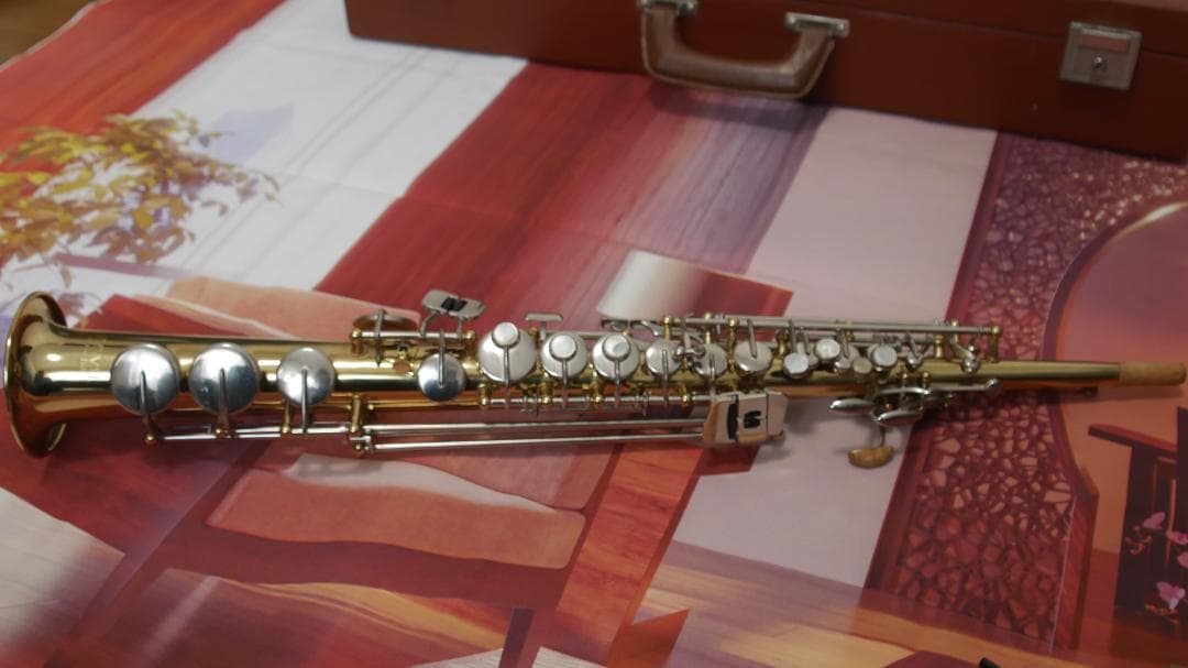 KAWAI B&S　ソプラノサックス（整備済み）マウスピース他一式付属