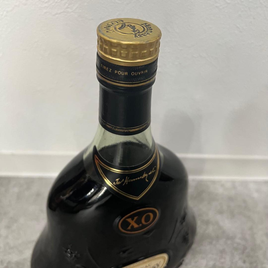 未開栓 Hennessy X.O. ヘネシー 金キャップ グリーンボトル 箱付き