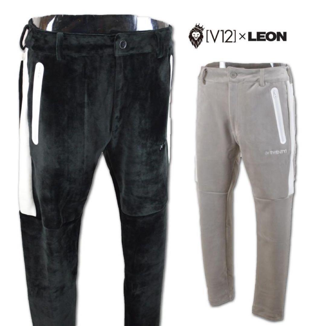 希少　限定　V12 LEON コラボ　V20 ゴルフウェア　ゴルフ　ブラック