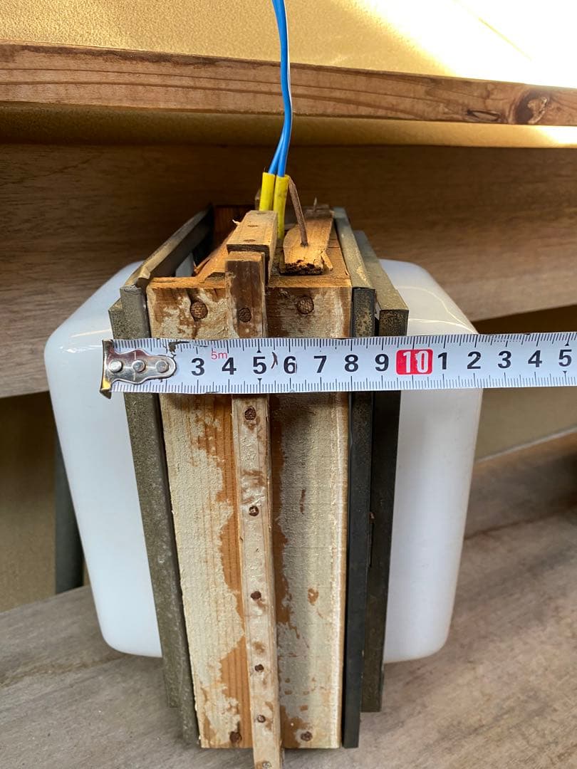 レトロ 照明 玄関灯　両面ガラス