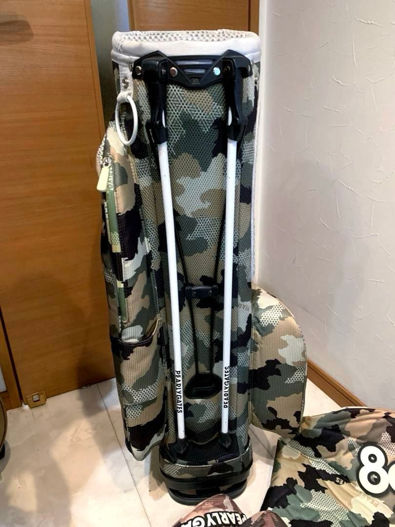 正規品　パーリーゲイツ　迷彩　カモフラ　スタンドキャディバッグ　メンズレディース