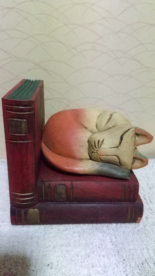 更に値下げしました！激レア　希少　アンティーク　猫　木彫り　オブジェ