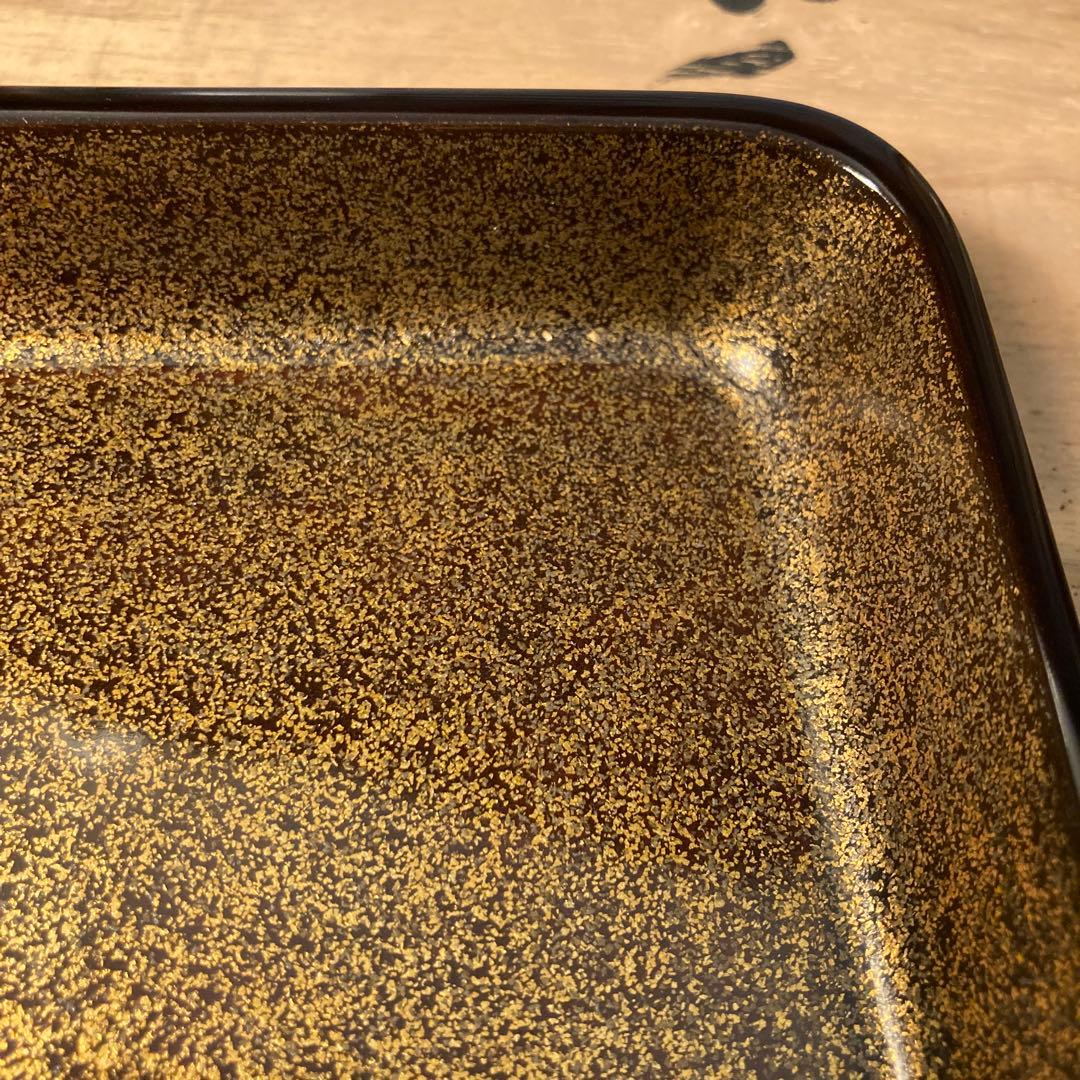 お値下げ　輪島塗　蒔絵　扇面　梨地　長手盆　お盆