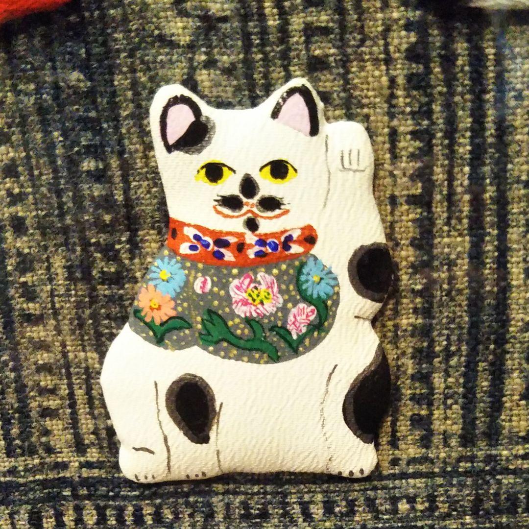 猫8匹押絵　縁起物額装