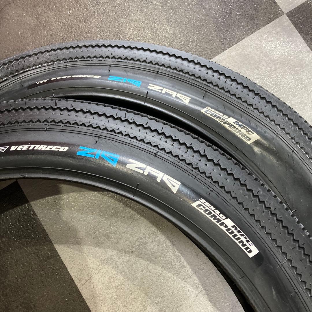 【新品・未使用】VEE TIRES ZIGZAG_26×4.0_2本セット