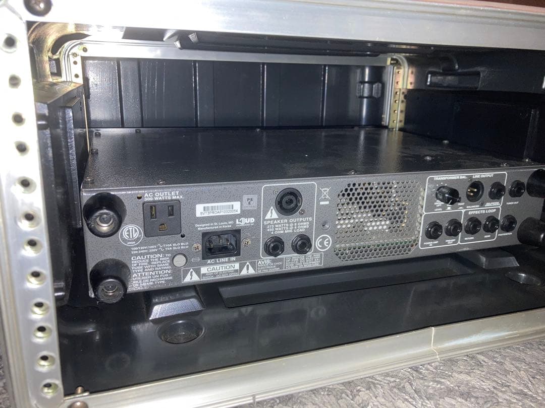 【ジャンク】Ampeg SVT-3 PRO ベース用アンプ　4Uラック付き