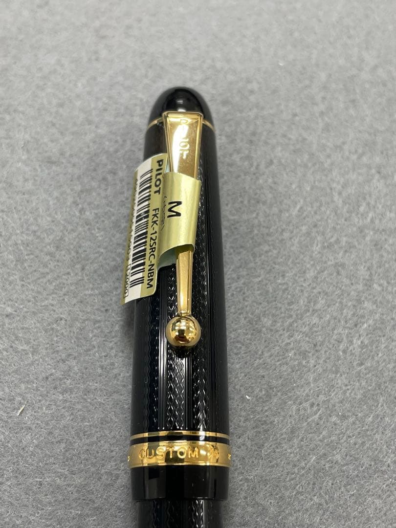 【未使用】PILOT CUSTOM74 ブラック 網目　万年筆　字幅M 限定品