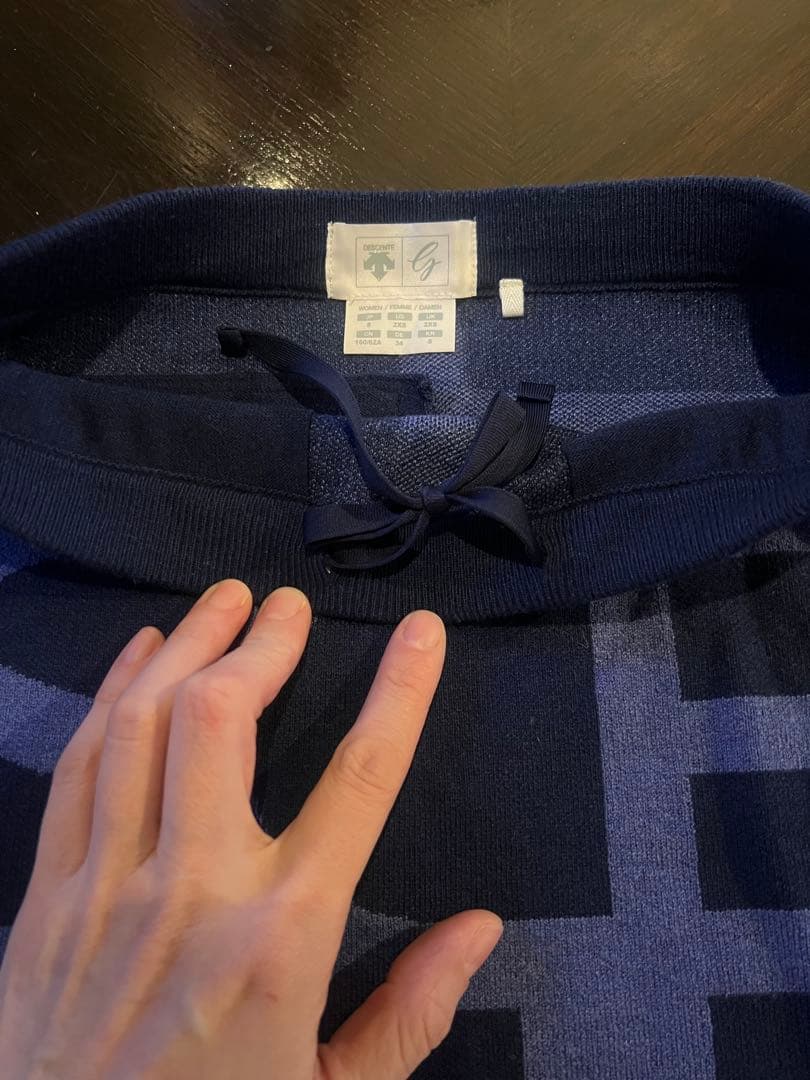 【美品】デサントゴルフ ニットセットアップ　サイズS