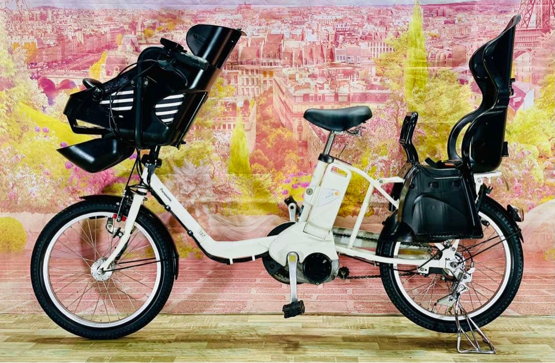 K2643[大容量13.2Ah]電動自転車パナソニック子供乗せ20インチ送料無料
