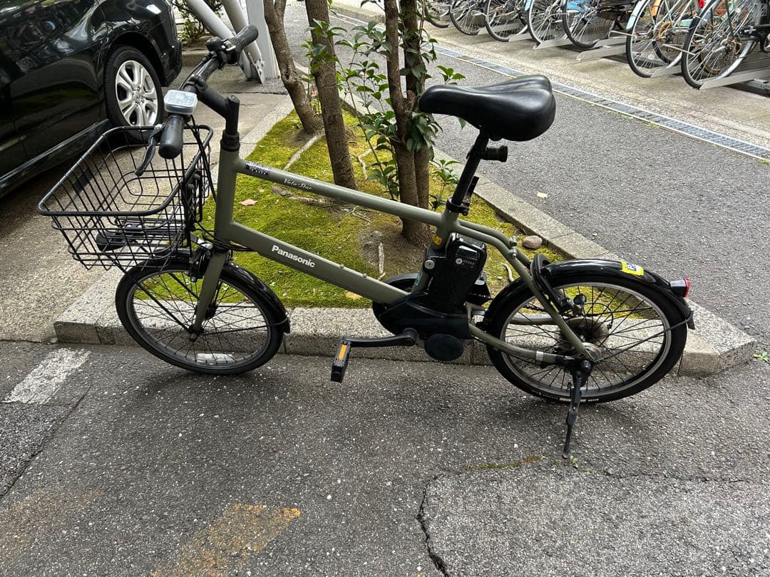 ベロスターミニ Panasonic 電動アシスト自転車 オリーブグリーン