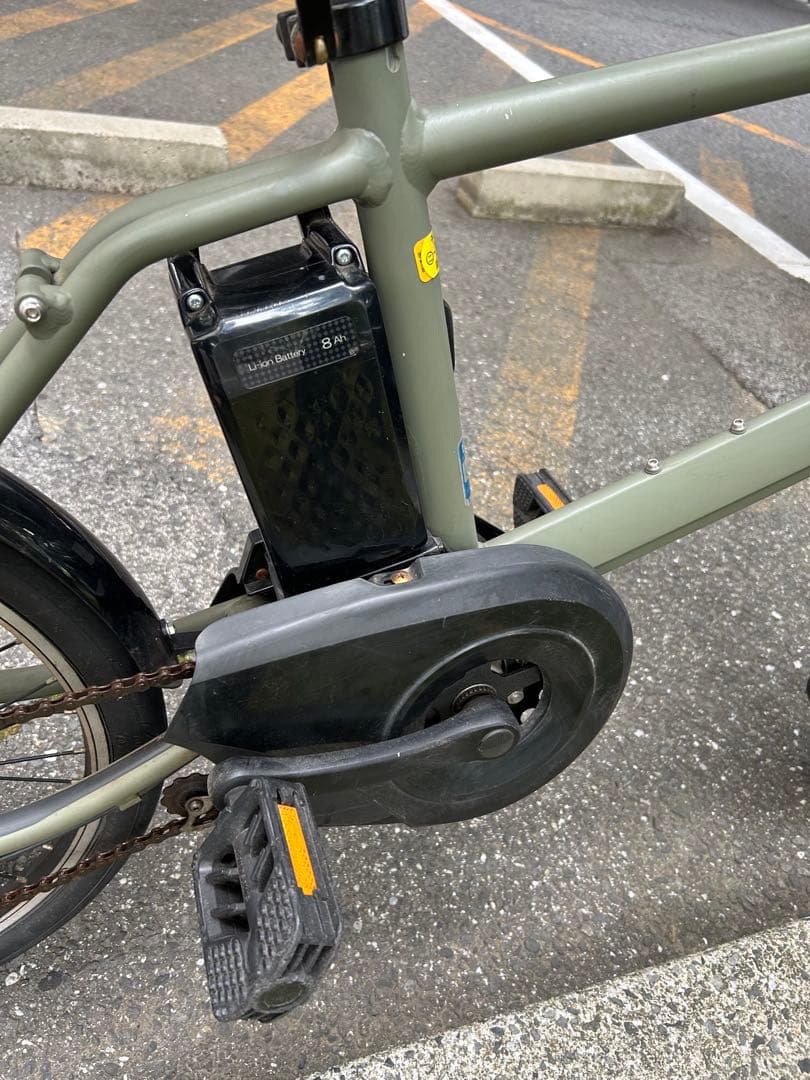 ベロスターミニ Panasonic 電動アシスト自転車 オリーブグリーン