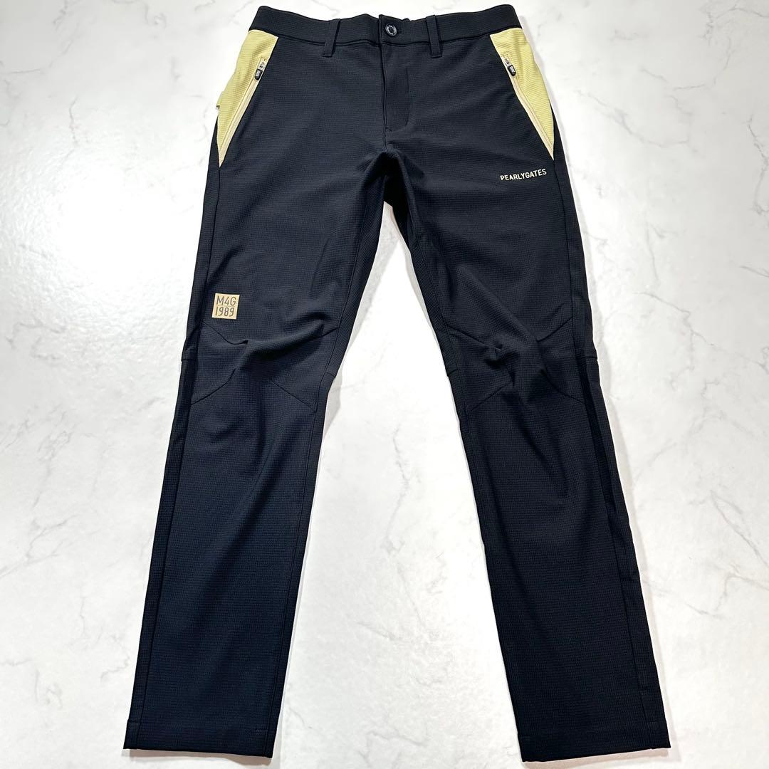未使用級2024年◎パーリーゲイツ TEXBRID ストレッチパンツ 腰ロゴ 4