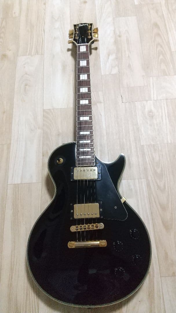 バーニー(フェルナンデス) レスポールカスタムタイプ エレキギター 黒