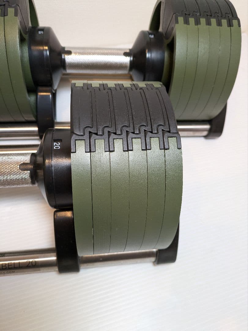 【ちぶ】フレックスベル 可変式 20kg 4kg刻み アーミーグリーン①