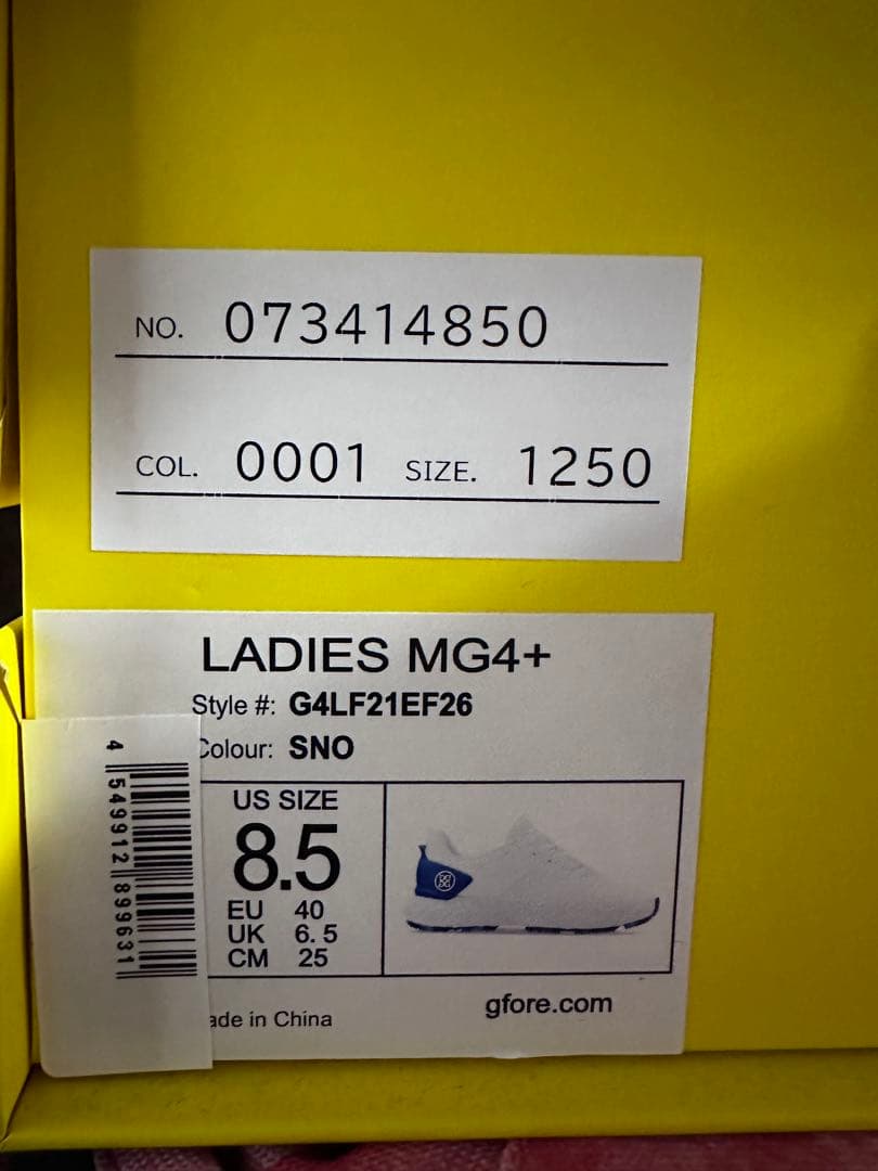 【G/FORE】ゴルフシューズ スパイクレス MG4＋ 25cm 新品未使用