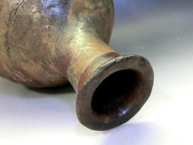 徳利■かなり古い時代物の唐津飴釉古徳利 酒器 花瓶 (江戸期)時代箱付 時代物