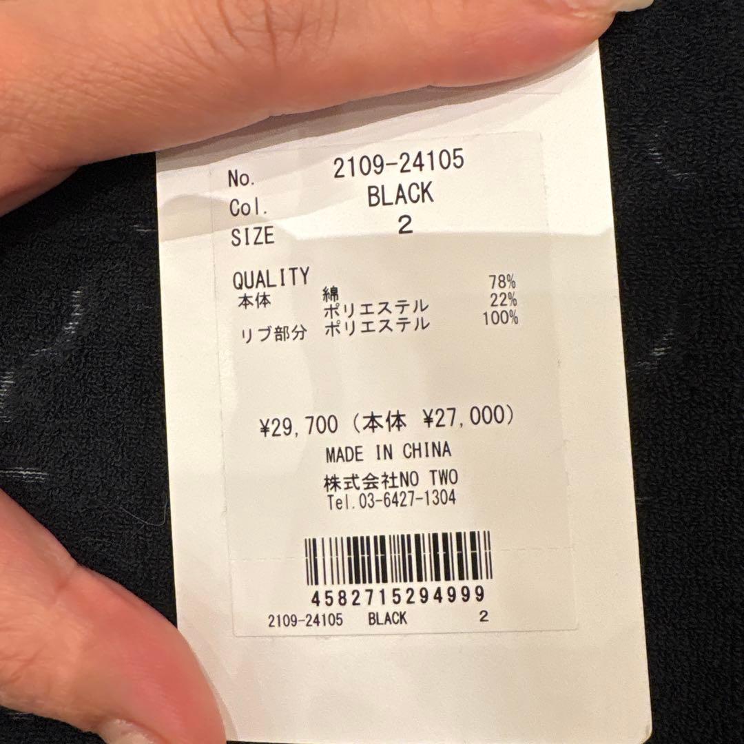 CPG GOLF ブラックパイルシャツ サイズ2