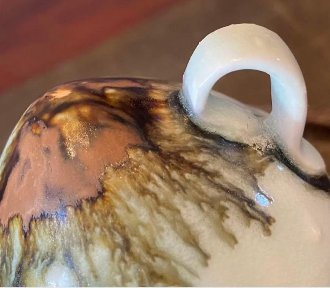 李朝　水滴　梅花　鑑賞台付　一輪挿し ヴィンテージ　レア