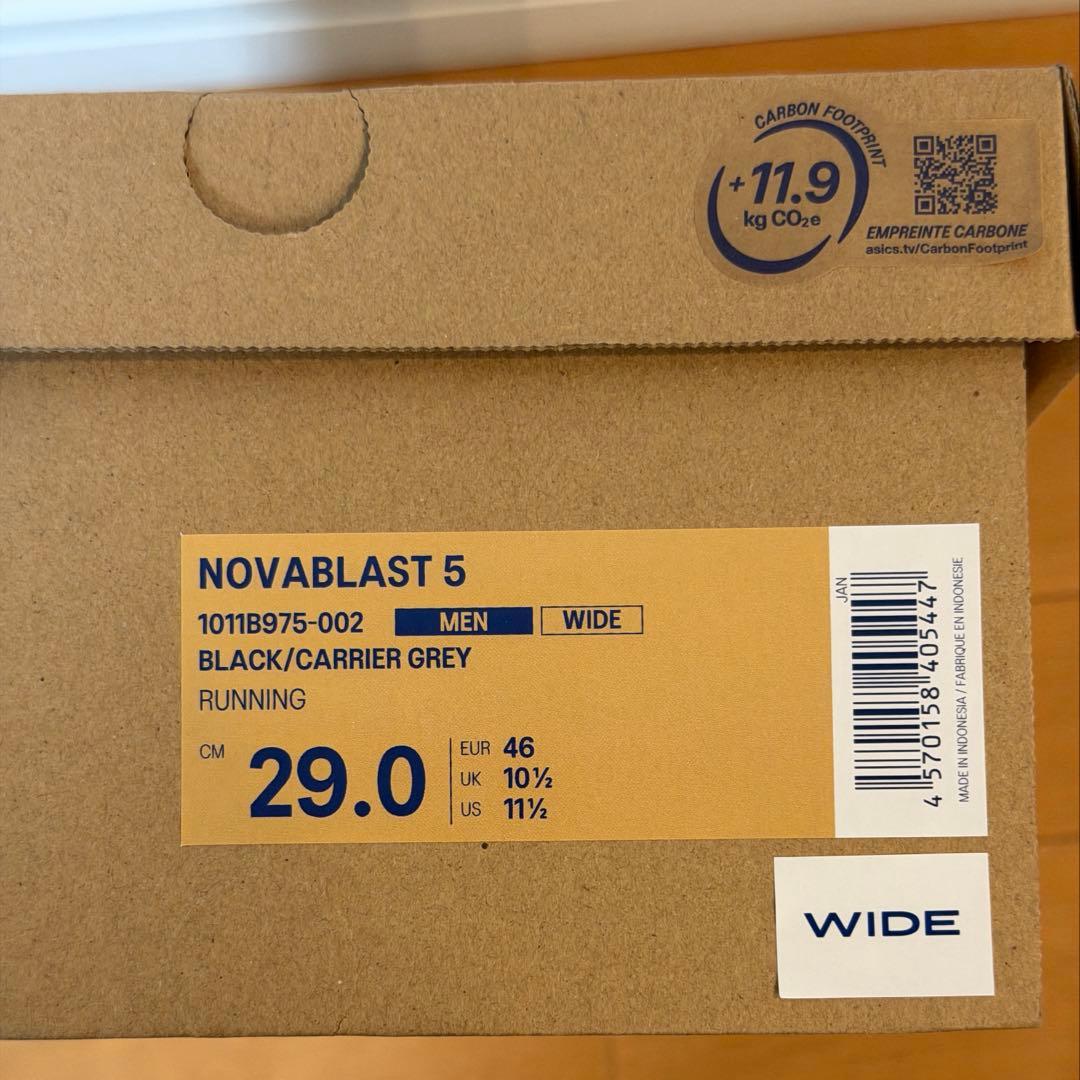 スパイク・シューズ asics NOVABLAST 5 wide 29.0cm