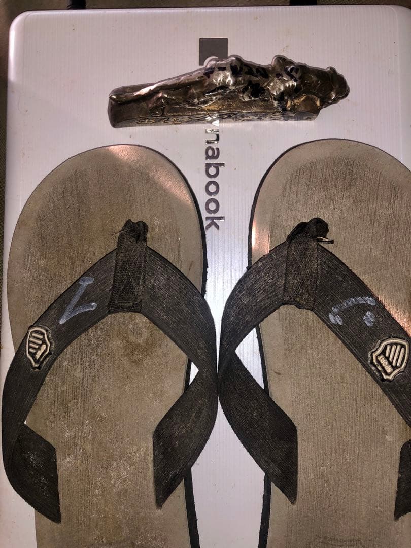 映画GRANBLUEのジャックマイヨール 直筆サインの虎と彼のビーサン査定1/5