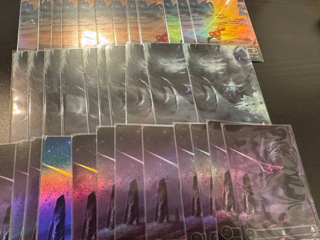 た*ー様 mtg 久遠の終端　フルアートfoil 土地セット
