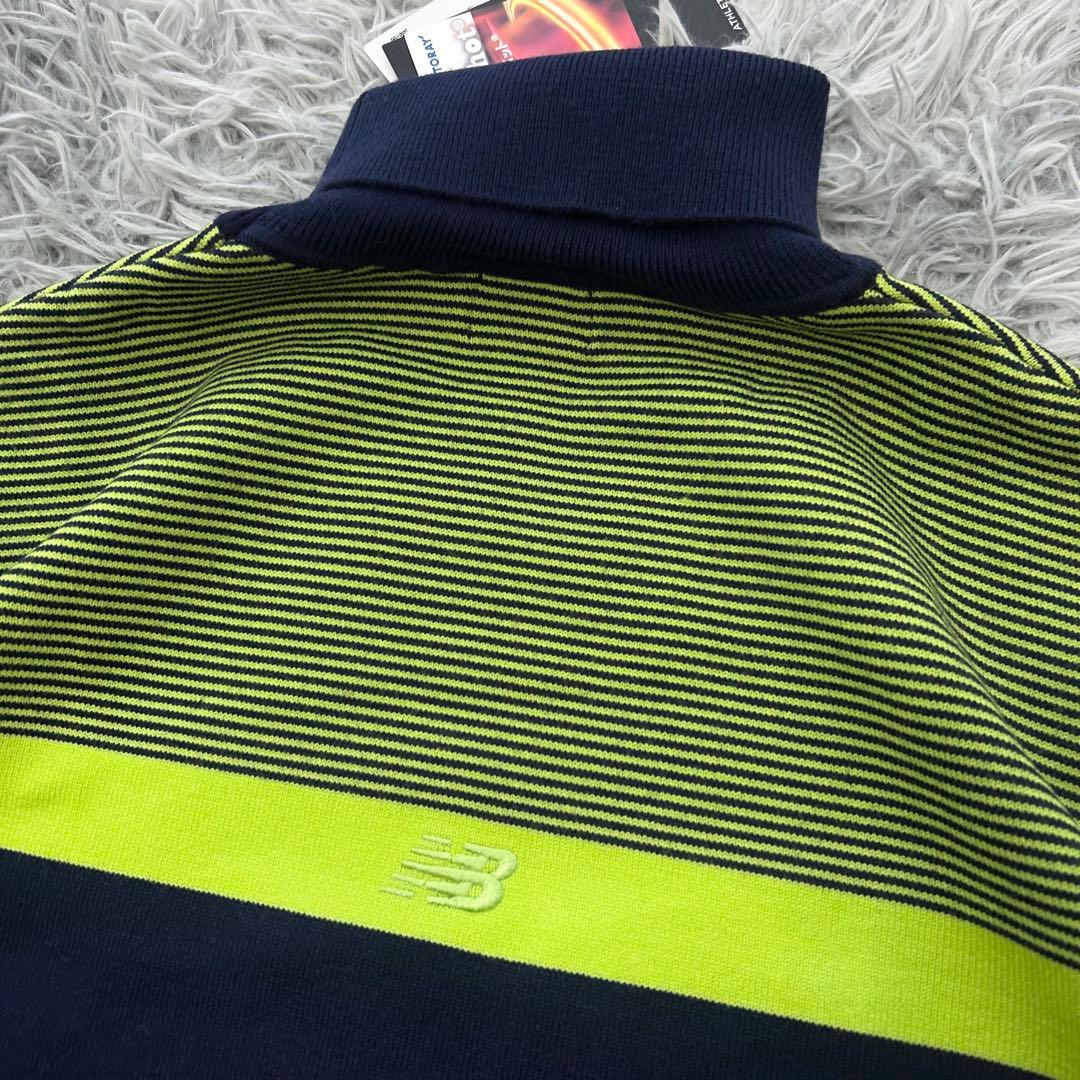 新品　ニューバランスゴルフ　ニット　セーター　タートルネック　春　ネイビー　6