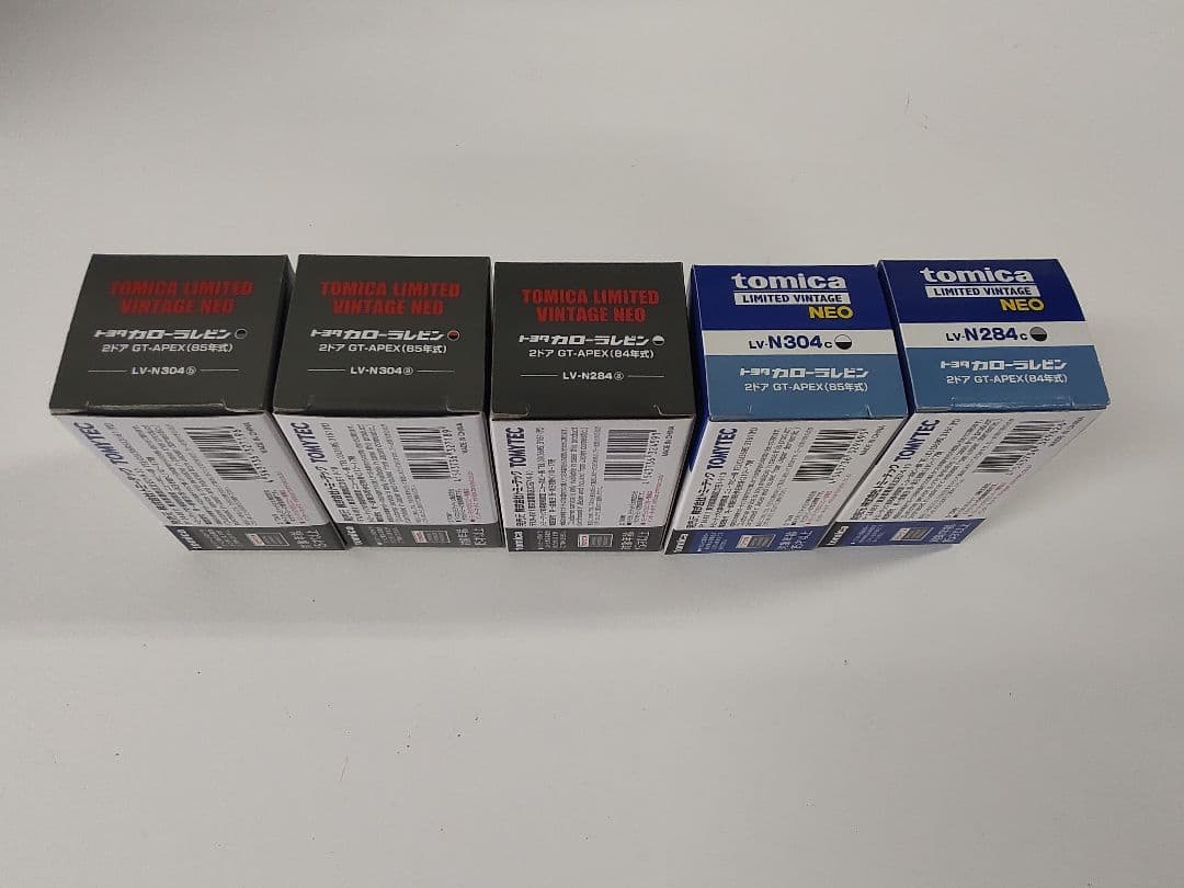 トミカリミテッドヴィンテージネオ AE86 カローラレビン 5台セット