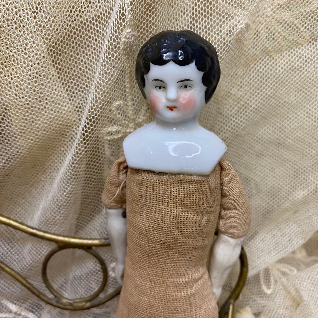 ドイツアンティーク チャイナヘッドドール 19cm