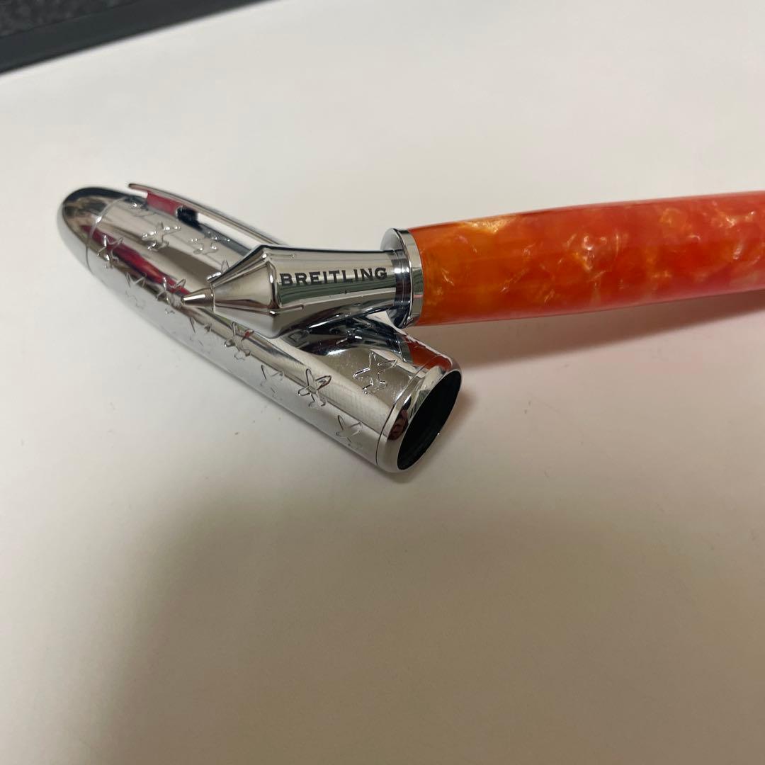 最終値下げ　Breitlingボールペン　オレンジ
