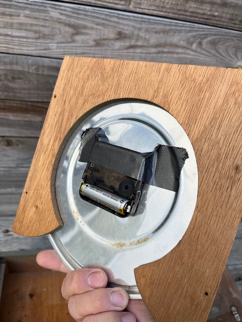 ヴィンテージ　振り子時計クォーツ改良