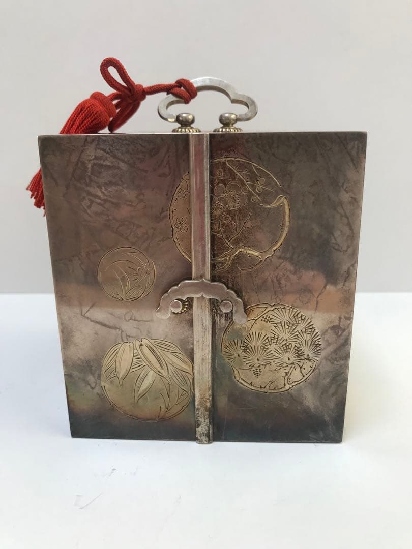 銀製 宝石箱 シルバー950 骨董品　I.869