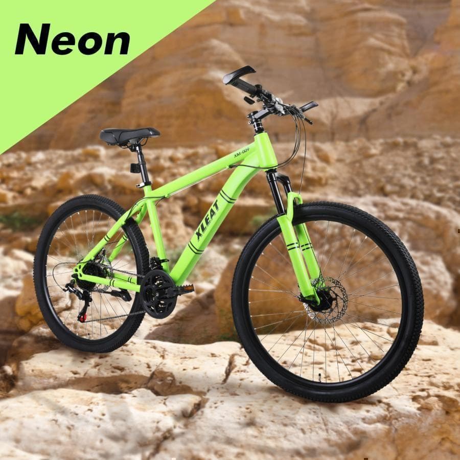 マウンテンバイク ブラック シマノ製 21段変速 自転車 26 オフロード