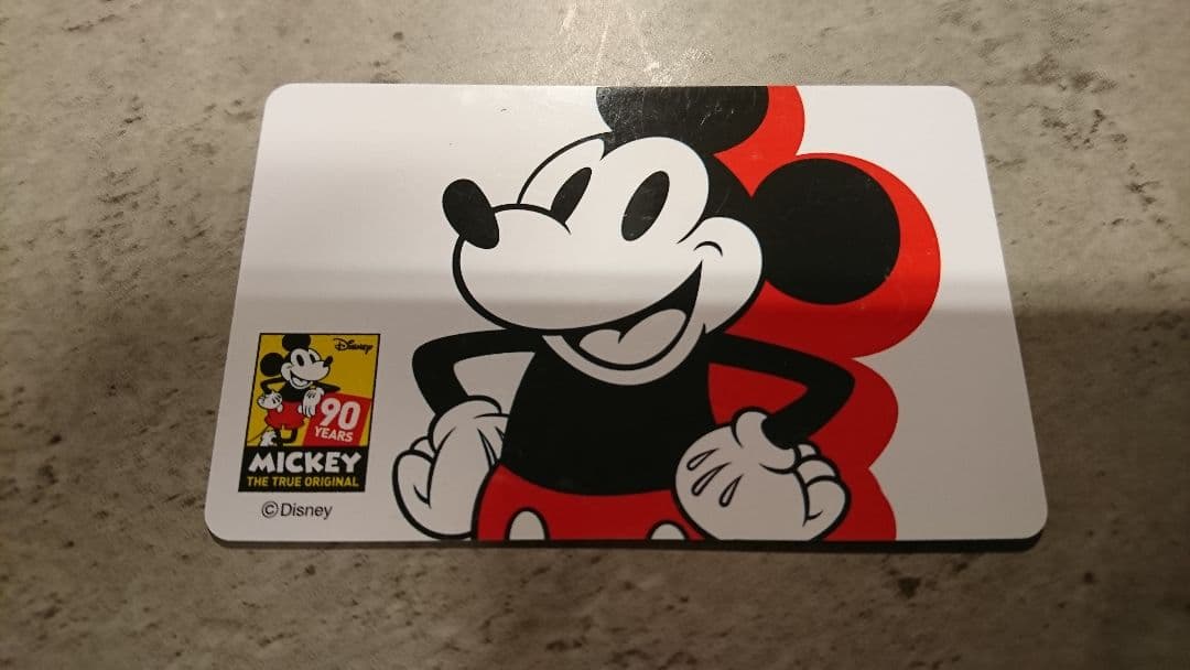 ミッキー プラスチックカード