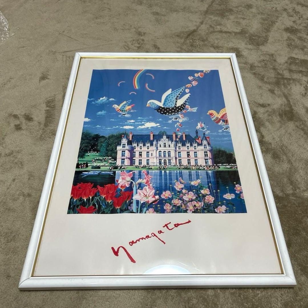 【ヒロ、ヤマガタ】シャンパーニュ城　ポスター　 サイズ約53ｃｍ×約34ｃｍ