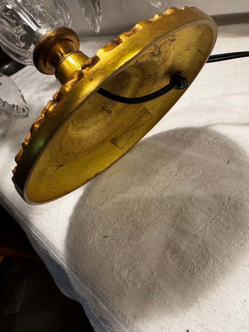 アンティーク　テーブルシャンデリア3灯