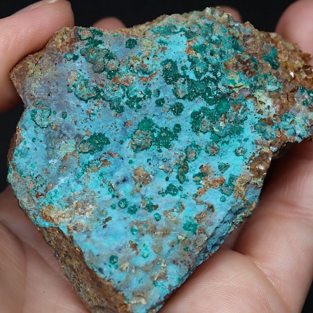 アンドラダイト ブロシャン銅鉱 クリソコラ 168g AND153 原石 天然石