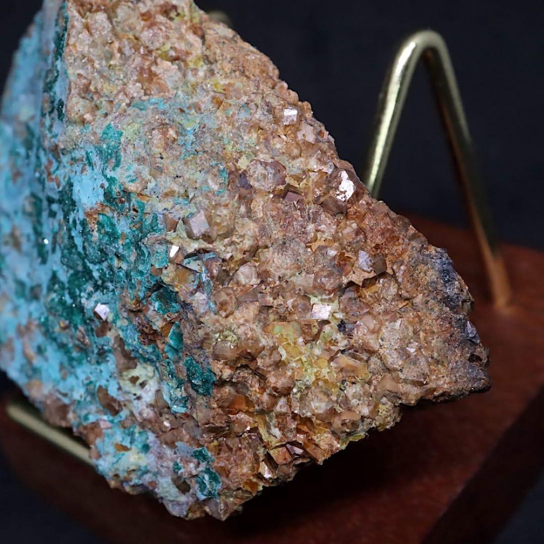 アンドラダイト ブロシャン銅鉱 クリソコラ 168g AND153 原石 天然石