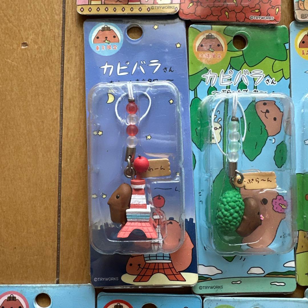 ご当地カピバラさん　チャームストラップ　19点