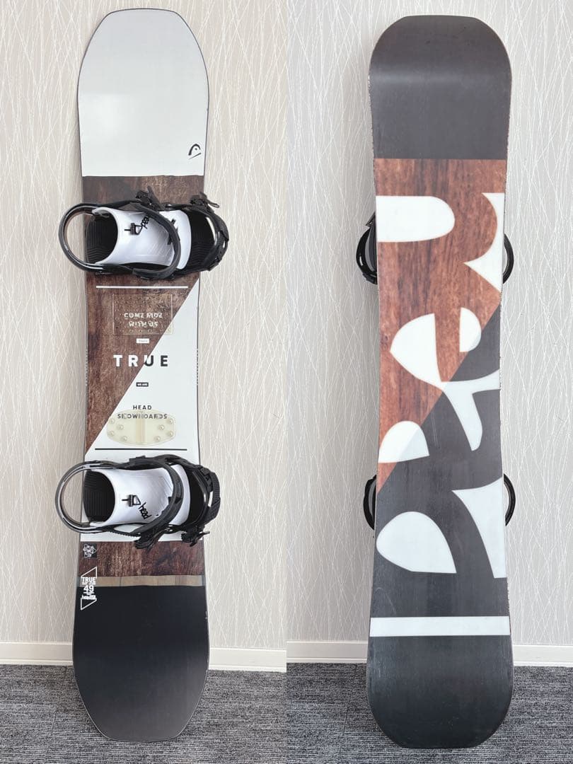 82美品❗️超豪華❗HEAD/TRUE スノーボードセット★149cm+ビン付