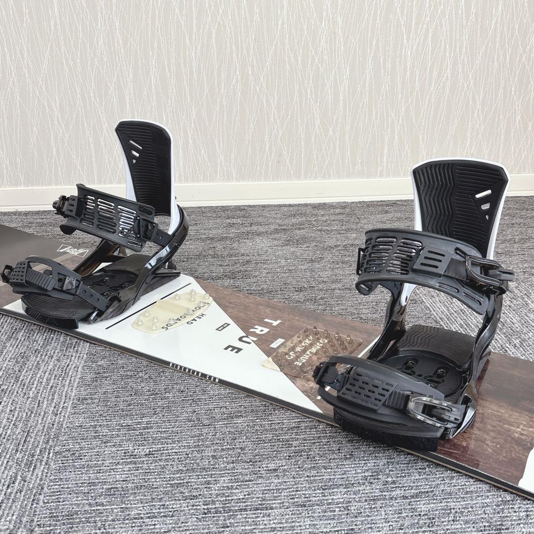 82美品❗️超豪華❗HEAD/TRUE スノーボードセット★149cm+ビン付