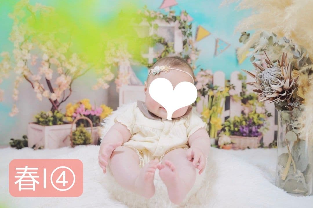 背景布【ハートO】サンプル　ペット撮影用フォトブース　バレンタインデー　縦長